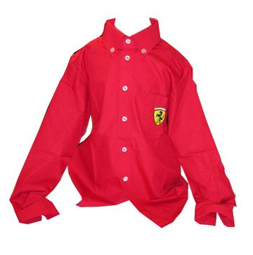All Childrens Wear Ferrari Kids long sleeve team shirt
