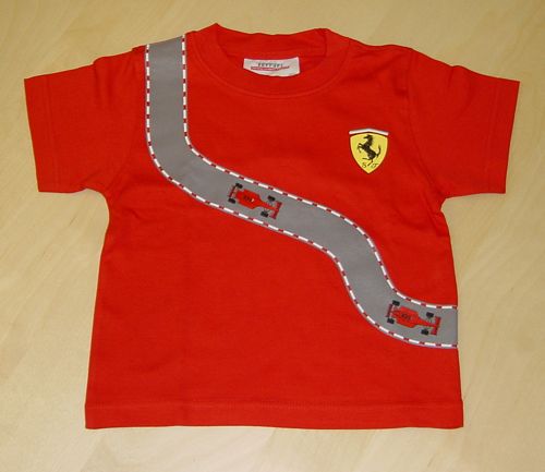 All Childrens Wear Ferrari Kids Race Track T-shirt
