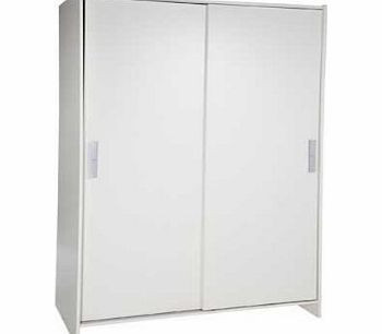 All for you home Capella Sliding 2 Door Wardrobe - Soft White.