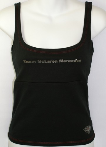 All Ladies Wear McLaren Mercedes Ladies Strappy Vest Top black