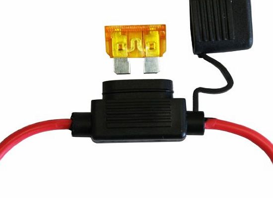 All Trade Direct 1 X Splashproof Inline 40Amp Rating Standard Blade Fuse Holder Ato Car Auto