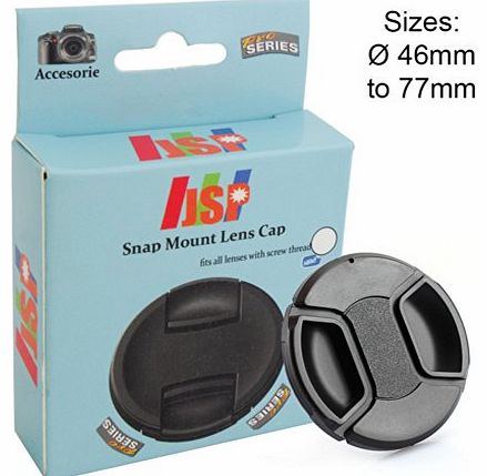 Allcam JSP Snap Lens Cap Cover 58mm For Sony, Nikon, Canon, Panasonic, Fuji, Tamron, Sigma, Pentax lens