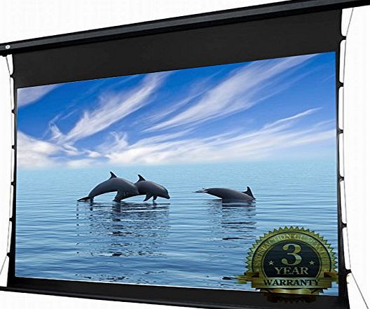 Allcam PCW133MET 133`` HD Projector Screen 16:9 Widescreen Tab-Tensioned Electric Motorised w/ RF Remote