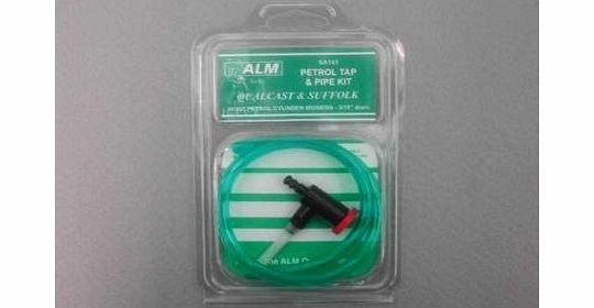 Alm Petrol Tap amp; Pipe To fit most Qualcast amp; Suffolk petrol cylinder lawnmowers, 3/16`` bore twist type Alm