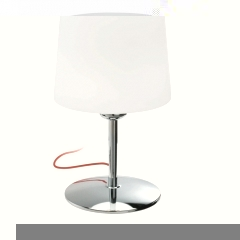 ALMA Light Bare Chrome and Glass Table Lamp Large