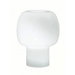 ALMA Light Mush Small White Glass Table Lamp