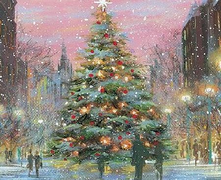 Charity Christmas Cards (ALM5189) In Aid Of The National Autistic Society - The City Tree - Pack Of 8 Cards