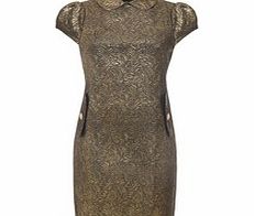 Almost Famous Gold jewelled necklace dress