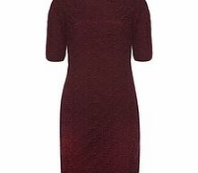 Almost Famous Wine lace crochet dress elbow sleeves