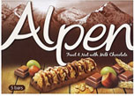 Alpen Fruit and Nut with Milk Chocolate Bars