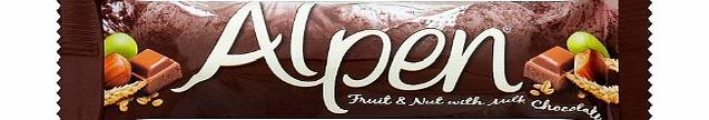Alpen Fruit and Nut With Milk Chocolate Cereal Bar 29 g (Pack of 24)