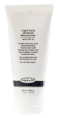alpha-h Light Daily Defense SPF 15