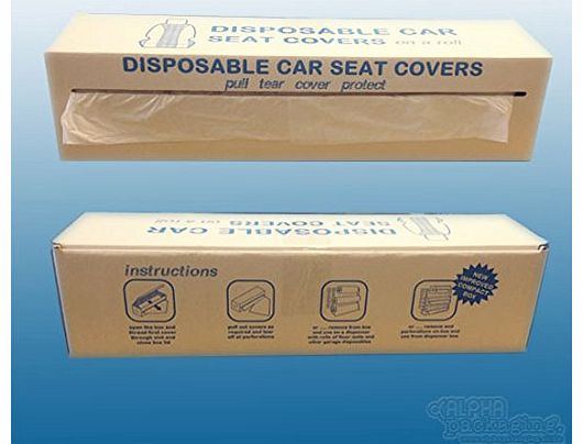 Alpha Packaging 100 Polythene Economy Car Seat Covers