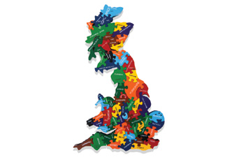Alphabet Jigsaws Map of Britain Jigsaw Puzzle