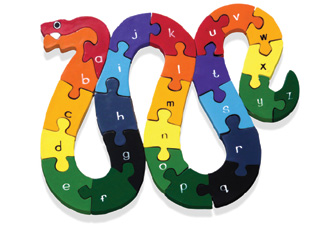 Alphabet Jigsaws Snake Number Jigsaw Puzzle