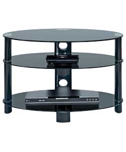 Black Oval TV Stand up to 42in