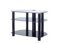 Alphason Sonas Black Glass 3 Tier LCD TV Stand for up 32 TVs