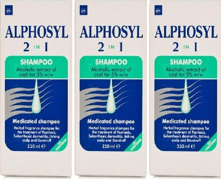 Alphosyl, 2102[^]0098678 2 In 1 Shampoo - Triple Pack