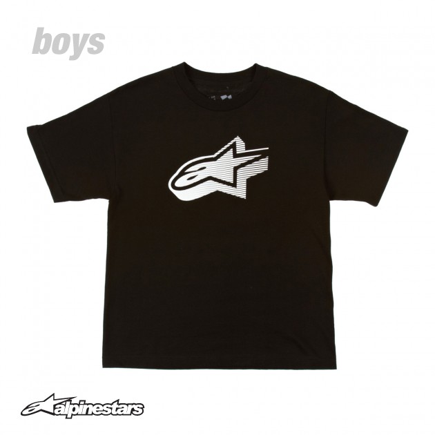 Boys Alpinestars Faded Classic T-Shirt - Black