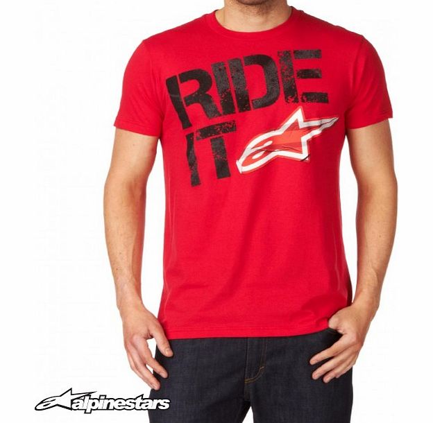 Mens Alpinestars Ride It Classic T-Shirt - Red