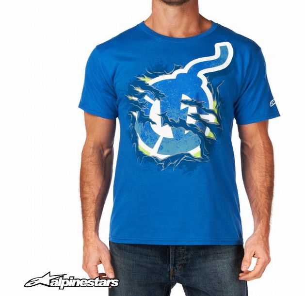 Alpinestars Mens Alpinestars Shredder T-Shirt - Royal Blue