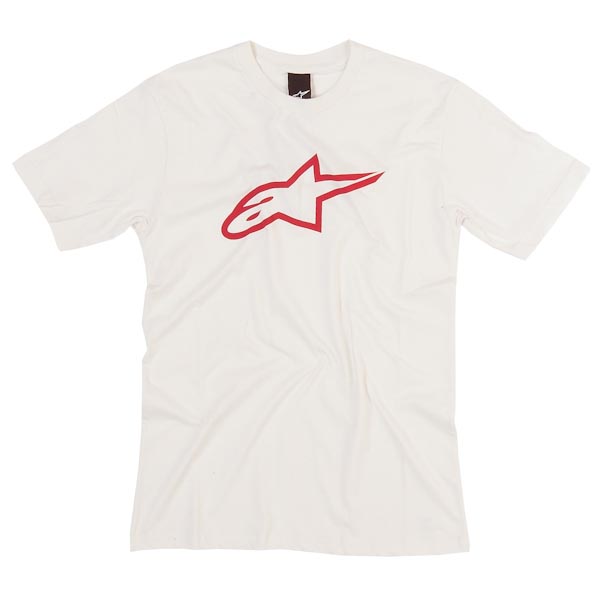 Alpinestars T-Shirt - Charged Logo - White/Red