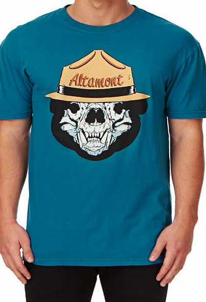 Altamont Mens Altamont Bear Ranger T-shirt - Turquoise