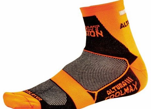 Night Vision Coolmax Sock - Orange, Small