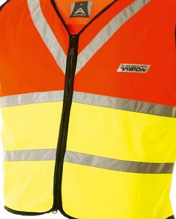 Altura Night Vision Safety Vest - Orange/Yellow, Large