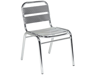 Aluminium bistro side chair 4pk