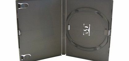  DVD Cases black for 1 Disc 14mm spine, 10 pack