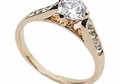amazing-trading Fashion Crystal Ring Engagement Wedding Band Ring