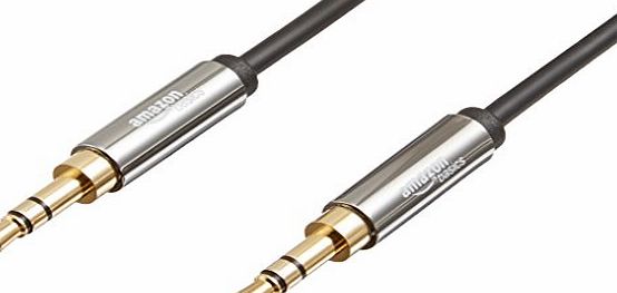AmazonBasics 3.5mm Male to Male Stereo Audio Cable (1.2 m / 4 Feet)