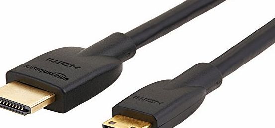AmazonBasics High-Speed Mini-HDMI to HDMI Cable - 3 m / 10 Feet (Latest Standard)
