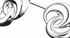 AmberMa ``Fade Love`` Glamours Twist Charm Pendant Earrings 925 Sterling Silver Fashion for Women Girls