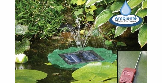 Ambiente Lily Solar Fountain Remote Controlled with LED