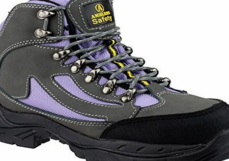 Amblers Safety Amblers Grey/Lilac Ladies Safety Boot 07