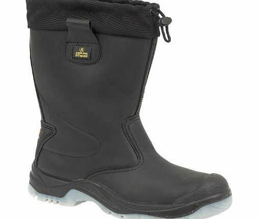 Amblers Steel FS209 Safety Pull On / Womens Ladies Boots / Riggers Safety (6 UK) (Black)