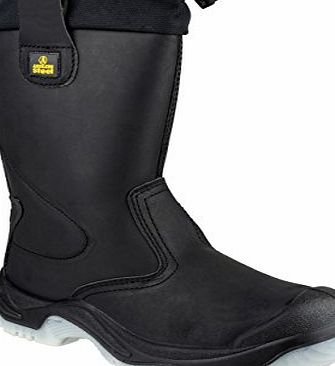 Amblers Steel FS209 Safety Pull On / Womens Ladies Boots / Riggers Safety (7 UK) (Black)