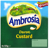 Ambrosia Devon Custard (4x135g)