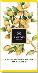 Amedei I Frutti, dark chocolate with almond bar - Best