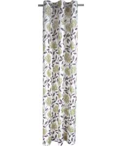 AMELIA Ringtop Green Curtains - 90 x 90 inches