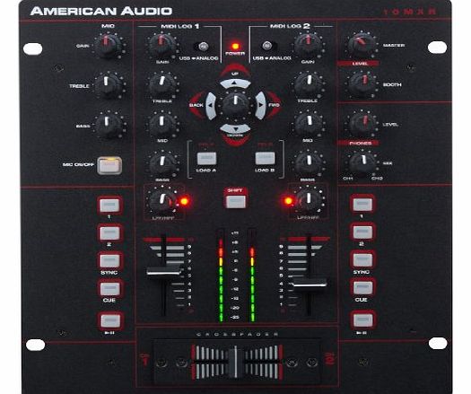 American Audio 1121000008 2-Channel MIDILOG DJ Mixer