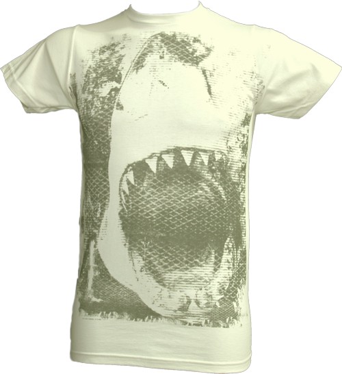 American Classics Black And White Jaws Men` T-Shirt from American Classics