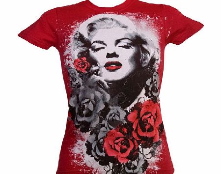 American Classics Ladies Marilyn Monroe Roses T-Shirt from American Classics