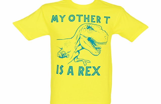 Mens Yellow My Other T Jurassic Park
