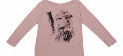 American Outfitters Brigitte Bardot T-shirt Pale pink `8 years,10