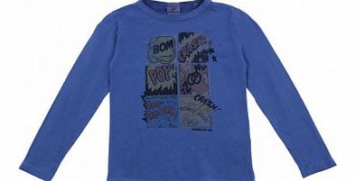 American Outfitters Comic T-shirt Blue `2 years,4 years,6 years,8