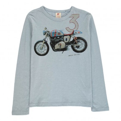 American Outfitters Motorcross T-shirt Light blue `2 years,4 years,6