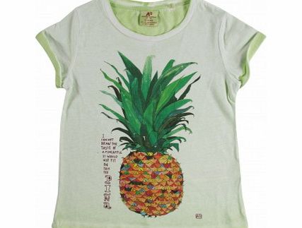 American Outfitters Pineapple T-shirt Green `2 years,4 years,6